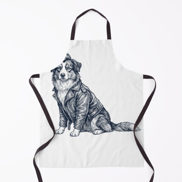 Item preview, Vintage Australian Shepherd Punk Mowhawk Dog Mom Dad designed and sold by DoodleTortle.