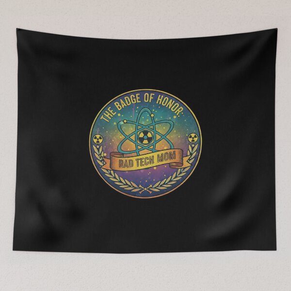 Item preview, Vintage Rad Tech Mom Badge - Radiology Technologist Retro Galaxy designed and sold by MyProfessionaltees.