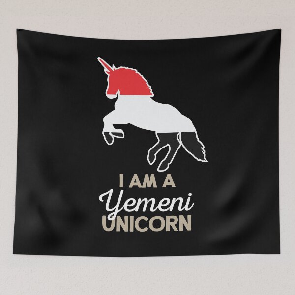 Item preview, Yemen Flag Yemeni Unicorn designed and sold by countryflags.
