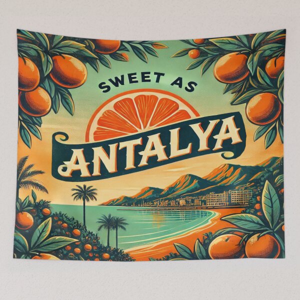 Aperçu de l'œuvre Doux comme Antalya : une escapade estivale rétro créée et vendue par Globalcitytees.