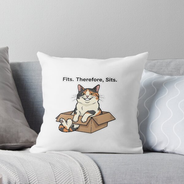 Item preview, Cat Fits Therefore Sits designed and sold by LaughShiftThrd.