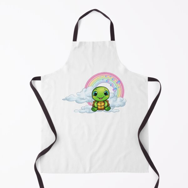 Item preview, Dreamy Turtle - Cute Green Turtle on Rainbow Cloud designed and sold by Love3Happy.
