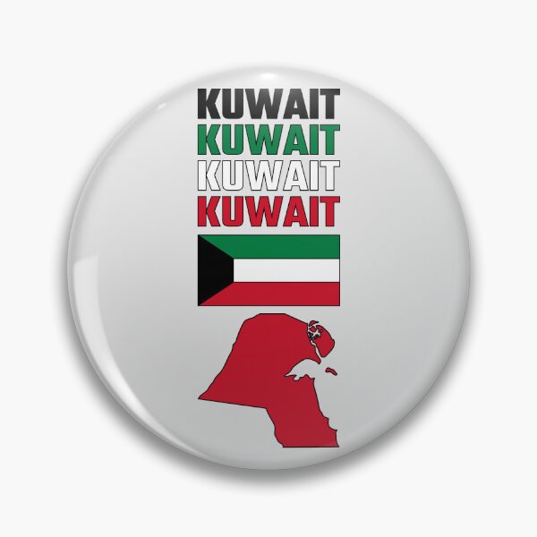 Item preview, Kuwait Flag Colors Typographic Map Design designed and sold by mashmosh.