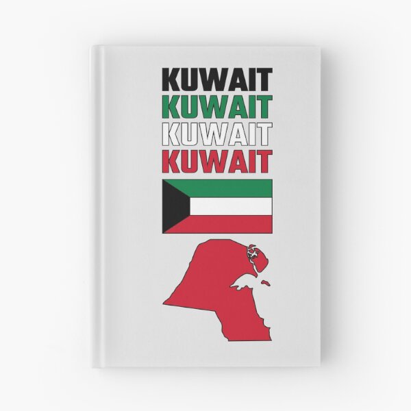 Item preview, Kuwait Flag Colors Typographic Map Design designed and sold by mashmosh.