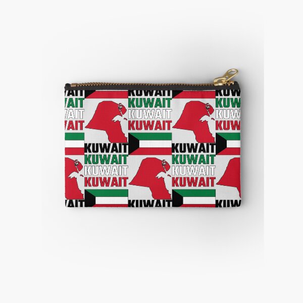 Item preview, Kuwait Flag Colors Typographic Map Design designed and sold by mashmosh.