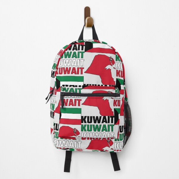 Item preview, Kuwait Flag Colors Typographic Map Design designed and sold by mashmosh.