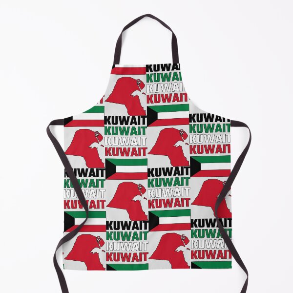 Item preview, Kuwait Flag Colors Typographic Map Design designed and sold by mashmosh.