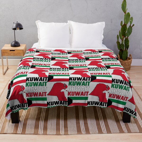 Item preview, Kuwait Flag Colors Typographic Map Design designed and sold by mashmosh.