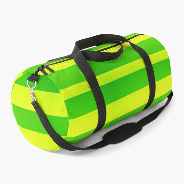 Item preview, Neon Green and Bright Lime Horizontal Stripes Pattern – Bold AI Generated Retro Texture designed and sold by Cleora Art .