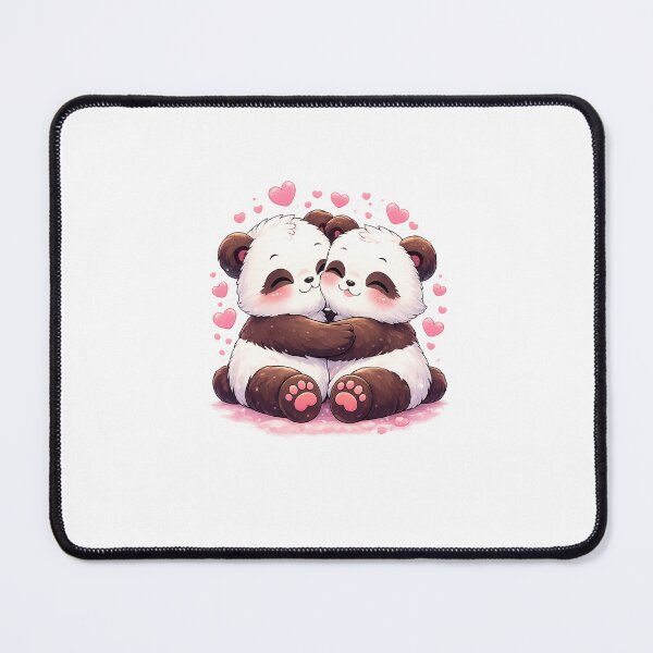 Item preview, Two Cute Pandas Hugging – Valentine’s Day Love Panda Illustration designed and sold by snaperos.