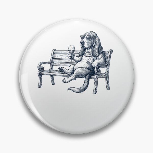 Item preview, Basset Hound Ice Cream Dog Mom Dad designed and sold by DoodleTortle.