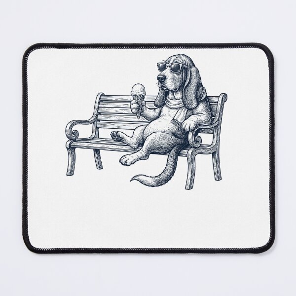 Item preview, Basset Hound Ice Cream Dog Mom Dad designed and sold by DoodleTortle.