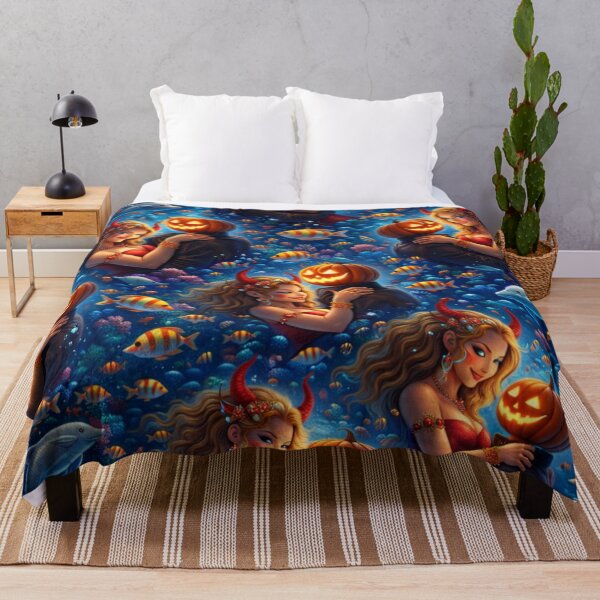 Item preview, Headless Horseman Underwater Dance With Demon Muse – Fantasy Romance Art designed and sold by TheHorsemanRidesAgain.
