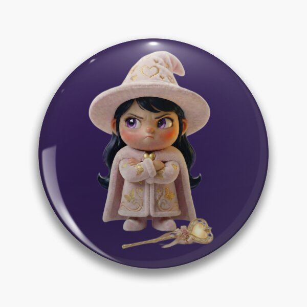 Item preview, Angry Cute Baby Witch Pouting with Crossed Arms designed and sold by PixMoody.