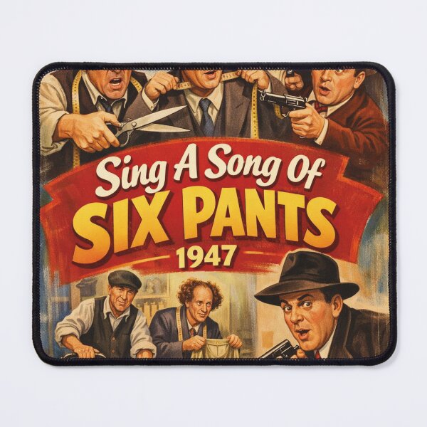 Item preview, The Three Stooges 1947 – Vintage Comedy Cinema Art designed and sold by Mauswohn.