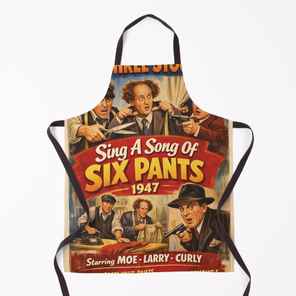 Item preview, The Three Stooges 1947 – Vintage Comedy Cinema Art designed and sold by Mauswohn.
