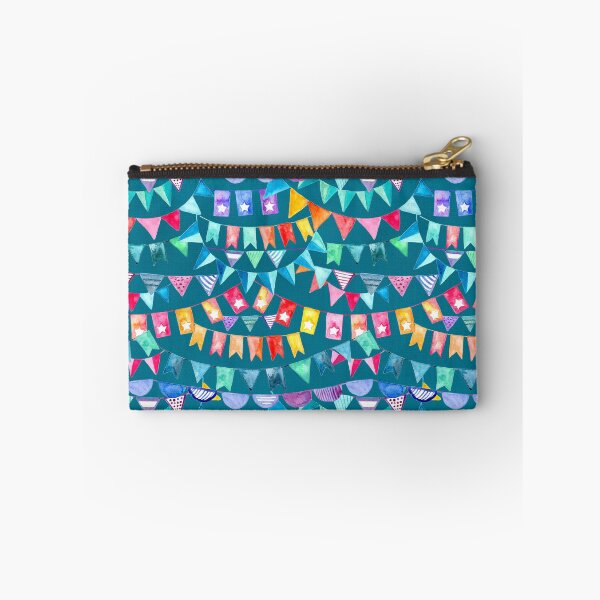 Item preview, Watercolour Rainbow Party Bunting on Teal designed and sold by Tangerine-Tane.