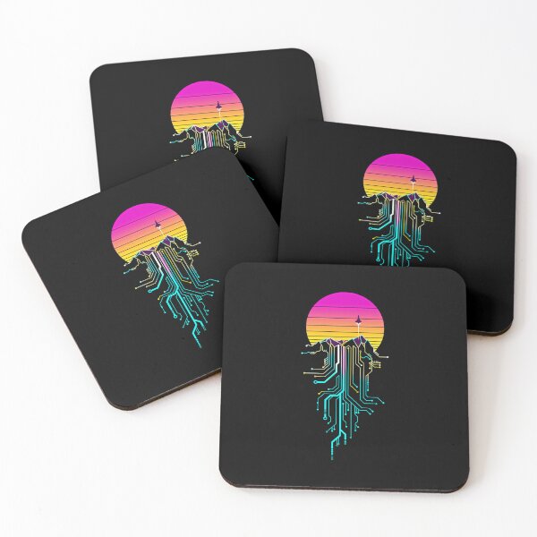 Item preview, Synth Mountain Sunrise designed and sold by jeflailey.