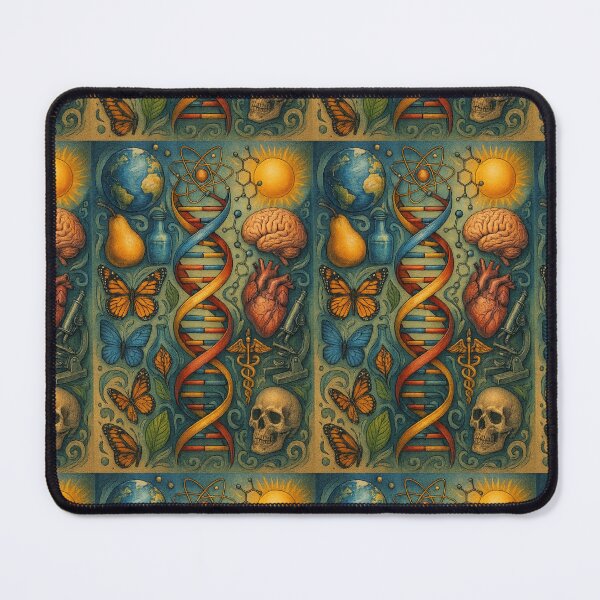 Item preview, Science and Life - Artistic Illustration of DNA, Nature and Biology designed and sold by ARTGENERATESART.