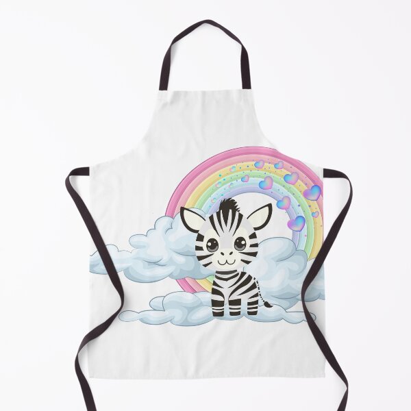Item preview, Dreamy Zebra - Cute Baby Zebra on Cloud with Rainbow Hearts designed and sold by Love3Happy.