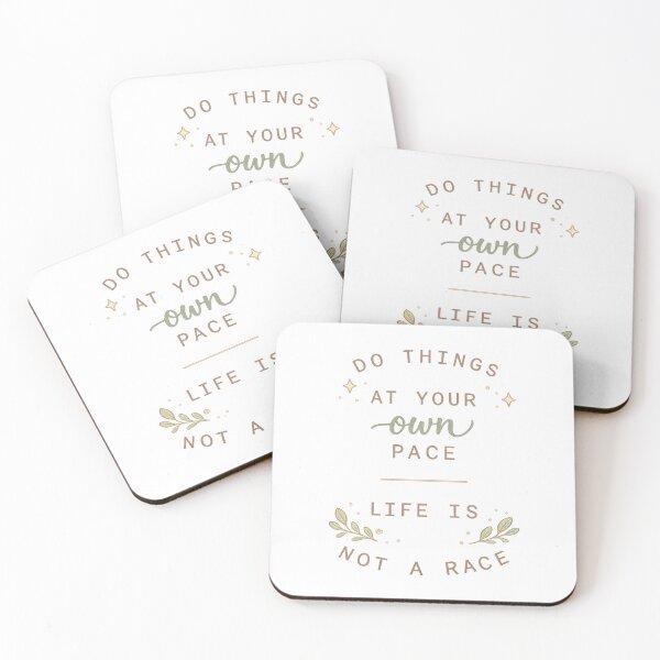 Item preview, Do Things at Your Own Pace – Life Is Not a Race designed and sold by CanvasWhimsy.