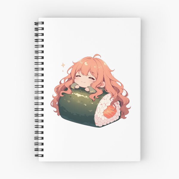 Item preview, Shouko Nishimiya Sleeping On Sushi Roll A Silent Voice Anime Kawaii Chibi designed and sold by CarlosBender.