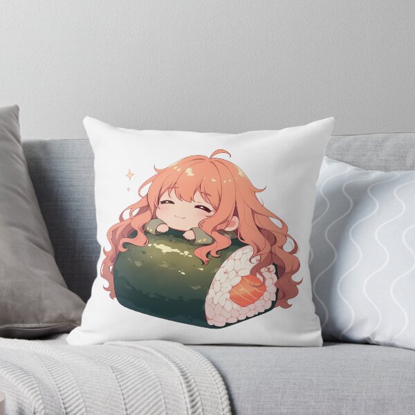 Item preview, Shouko Nishimiya Sleeping On Sushi Roll A Silent Voice Anime Kawaii Chibi designed and sold by CarlosBender.