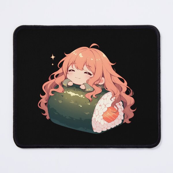 Item preview, Shouko Nishimiya Sleeping On Sushi Roll A Silent Voice Anime Kawaii Chibi designed and sold by CarlosBender.