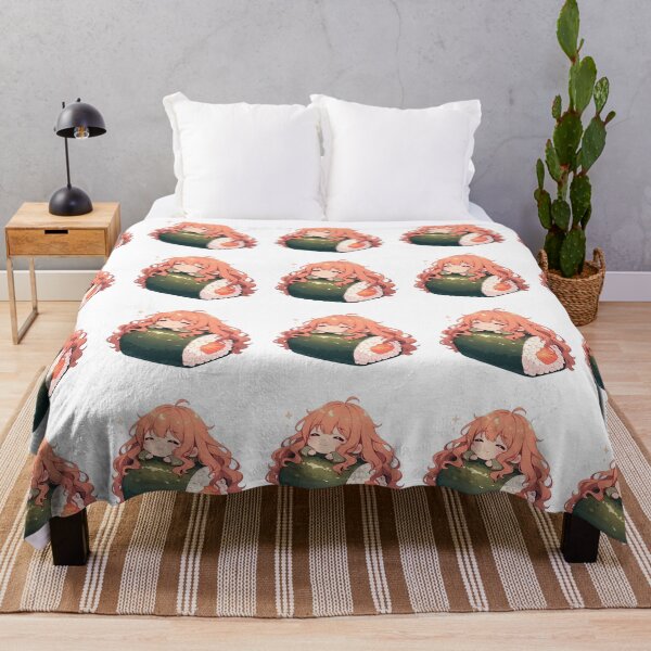Item preview, Shouko Nishimiya Sleeping On Sushi Roll A Silent Voice Anime Kawaii Chibi designed and sold by CarlosBender.