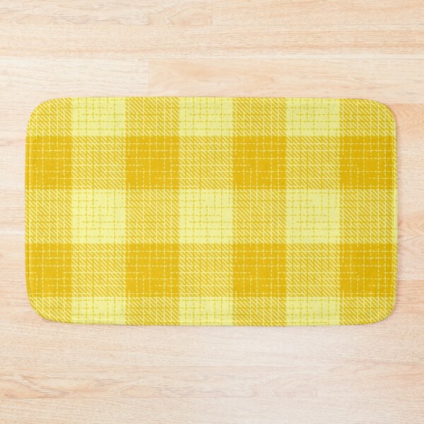 Item preview, Light and Dark Yellow Crosshatch Plaid Gingham Design  designed and sold by PatternTitan.