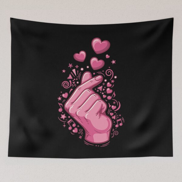 Item preview, Finger Heart Kpop Korean Music Cute Love Korea designed and sold by LuminOrb.