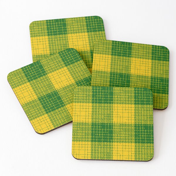 Item preview, Yellow and Green Crosshatch Plaid Gingham Design  designed and sold by PatternTitan.