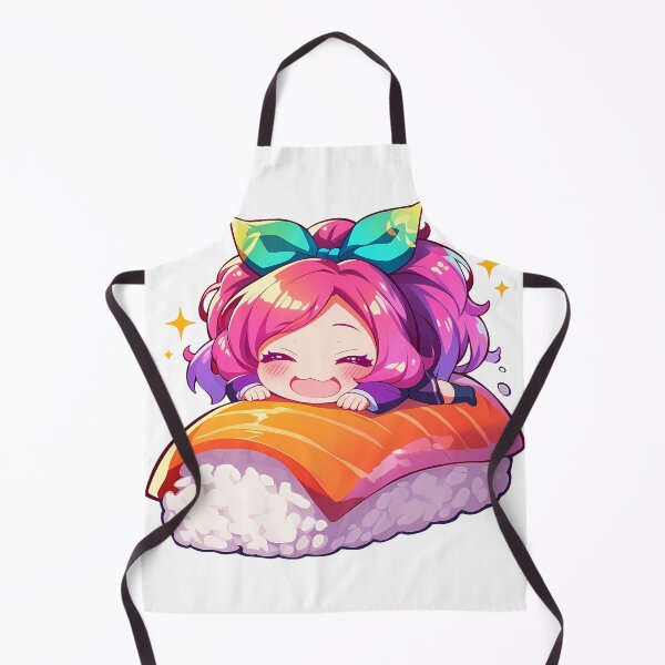 Item preview, Stephanie Dola Smiling On Sushi Roll No Game No Life Anime Kawaii Chibi designed and sold by CarlosBender.