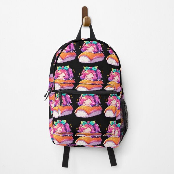 Item preview, Stephanie Dola Smiling On Sushi Roll No Game No Life Anime Kawaii Chibi designed and sold by CarlosBender.