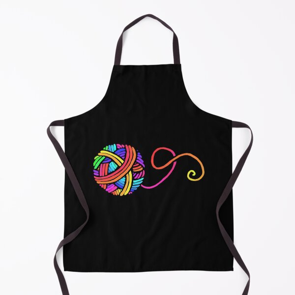 Item preview, Rainbow Yarn Ball On Black designed and sold by xartzsbm85.