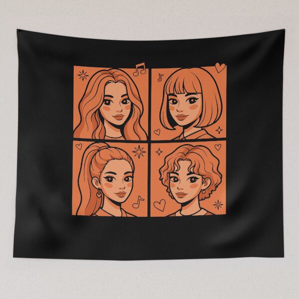 Item preview, Kpop Korean Pop Cute Korean Girl Group Love designed and sold by LuminOrb.