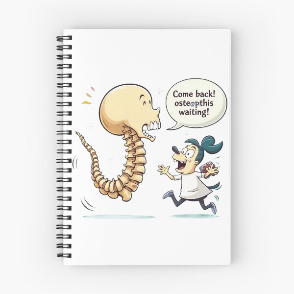 Item preview, Funny Spine Cartoon – Come Back, Osteopath Is Waiting! designed and sold by myforestfog.