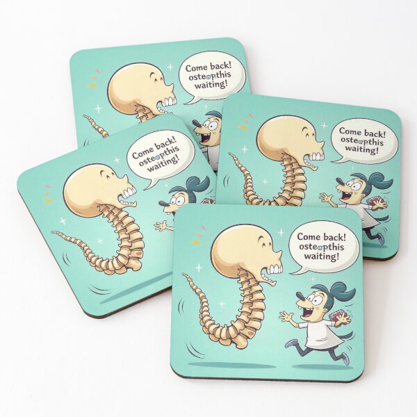 Item preview, Funny Spine Cartoon – Come Back, Osteopath Is Waiting! designed and sold by myforestfog.