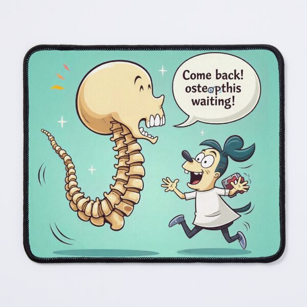 Item preview, Funny Spine Cartoon – Come Back, Osteopath Is Waiting! designed and sold by myforestfog.