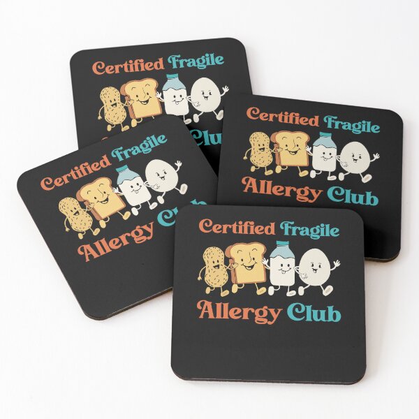 Item preview, Funny Allergy Club Certified Fragile Food Allergic Joke designed and sold by farhanhafeez.