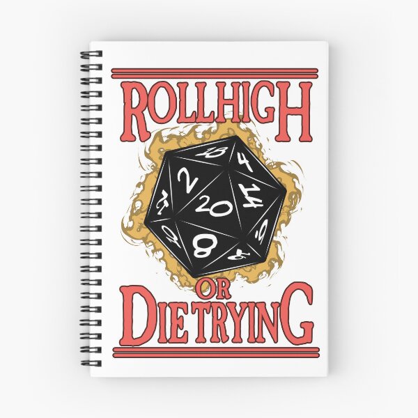 Item preview, Roll High or Die Trying designed and sold by SideQuest - Scribbled Chaos!.