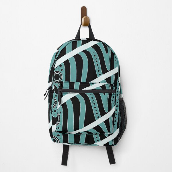 Item preview, Contemporary Zebra Stripes in Teal Shades designed and sold by annenambiro.