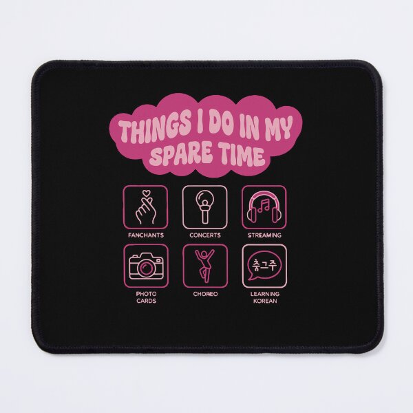 Item preview, Things I Do In My Spare Time Kpop Korean Music designed and sold by LuminOrb.