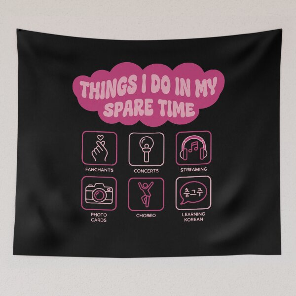 Item preview, Things I Do In My Spare Time Kpop Korean Music designed and sold by LuminOrb.