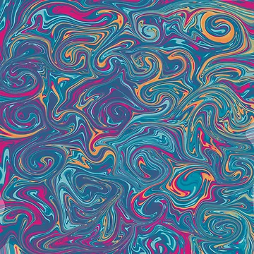 Artwork thumbnail, Abstract Fluid Color Flow Pattern by Wednesday Art design
