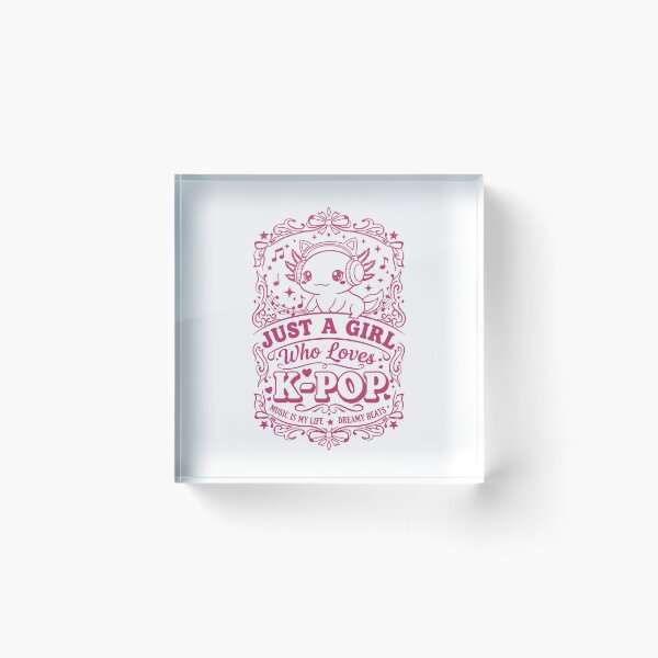 Item preview, Just A Girl Who Loves K-Pop Music Is My Life designed and sold by LuminOrb.