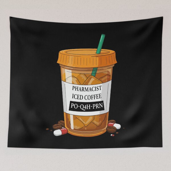 Item preview, Pharmacist Iced Coffee Prescription PO-Q4H-PRN - Funny Night Shift Humor designed and sold by CrewGifted.
