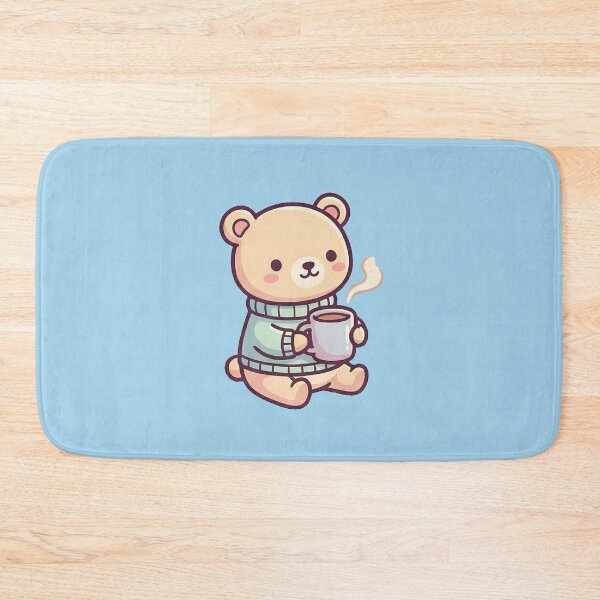 Item preview, Kawaii Cozy Sweater Bear with Hot Cocoa designed and sold by Indraokta22.