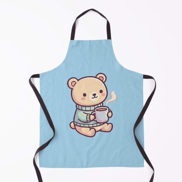Item preview, Kawaii Cozy Sweater Bear with Hot Cocoa designed and sold by Indraokta22.