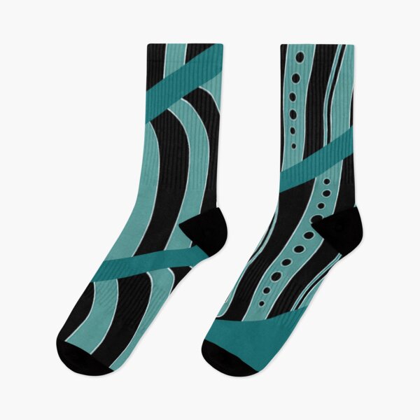 Item preview, Bold Teal Zebra Pattern with Graphic Dot Accents designed and sold by annenambiro.